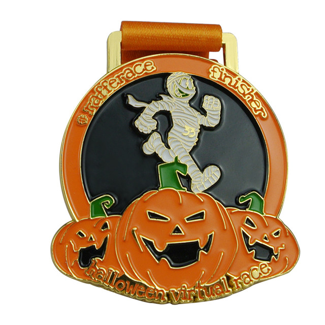 Pumpkin Halloween Running Sport Medals