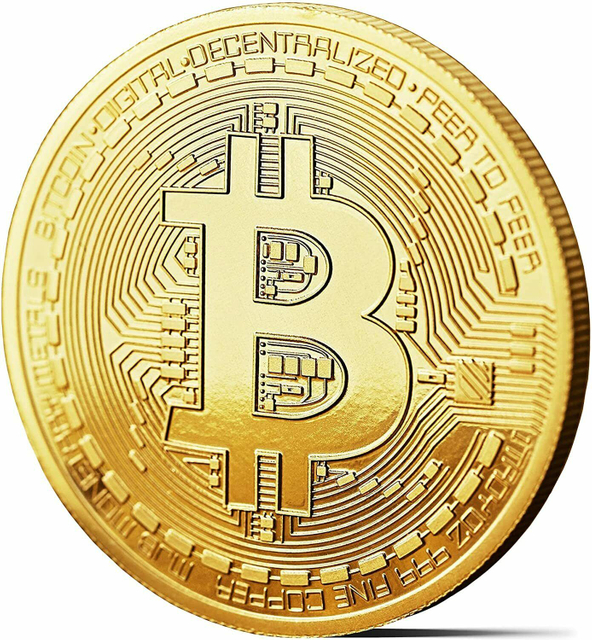 wholesale custom 40*3mm BTC Cryptocurrency crypto gold silver bit bitcoin metal challenge coin