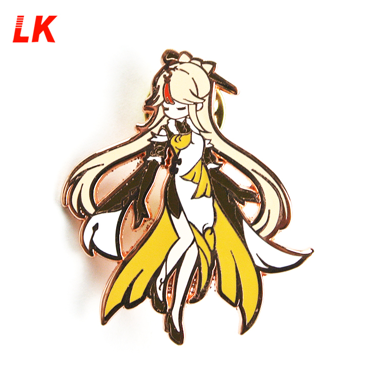 Collette Pin Manufacturer design custom logo lapel pin badge metal anime soft hard ...