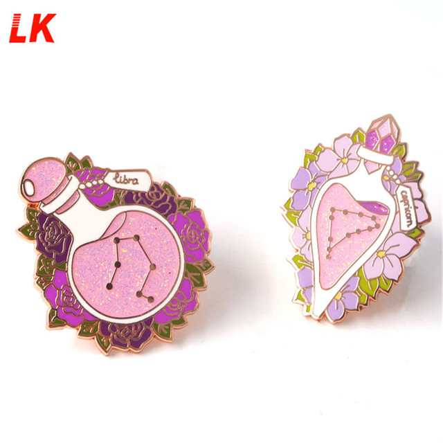 Custom Glitter Enamel Pin /hard Enamel Pin Custom Manufacturer China