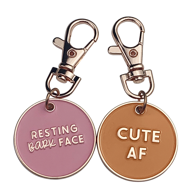 Fancy Logo Metal Keychain in Bulk