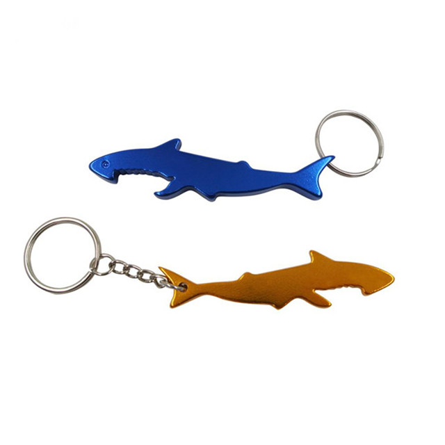 fish bottle opener aluminum key chain