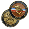 brass metal enamel challenge coin