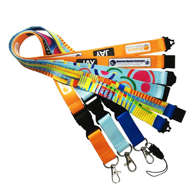 fashion custom cheap Tube Imprinted Lanyards