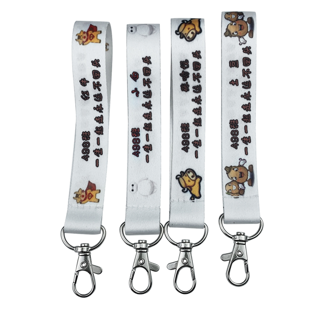 10mm White Polyester Lanyard for Key
