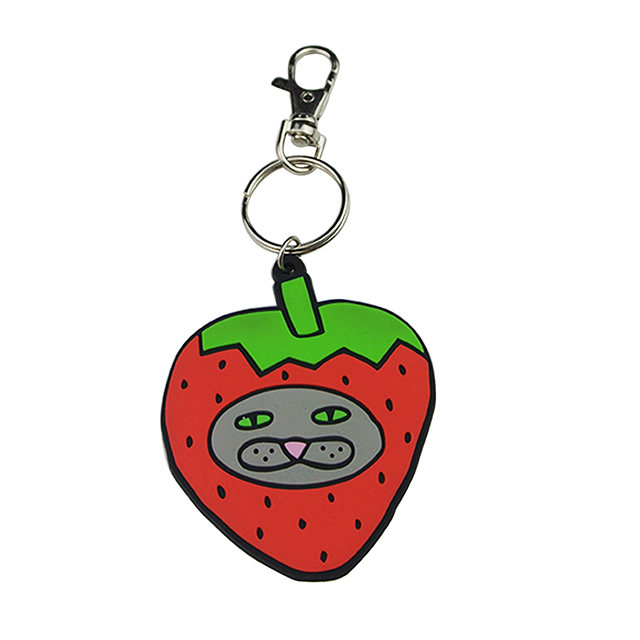 Custom Birthday Cake Rubber Pvc Keychain