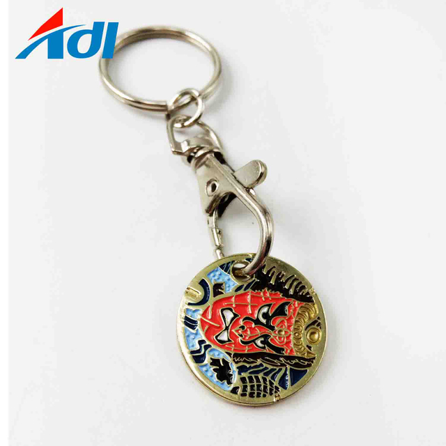 Custom token coin keychain,Coin shopping trolley custom,Shopping cart custom trolley token keychain