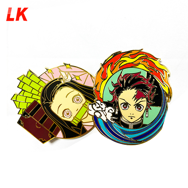 Manufacturer design custom logo lapel pin badge metal anime soft hard enamel pin
