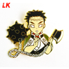 Wholesale cheap metal black nickel plated anime badge cute cartoon turtle dragon lapel custom soft enamel pin in stock no moq