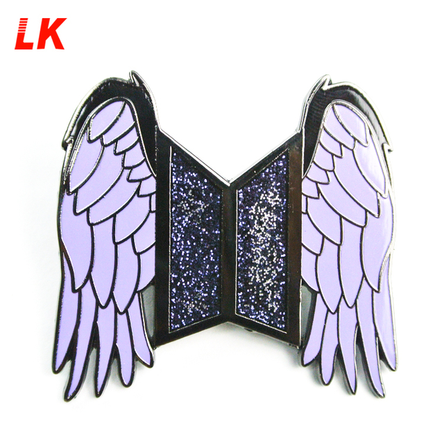 China manufacturer OEM cartoon girl rose gold metal lapel enamel pin