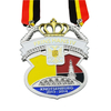 German Carnival Medal 【Stamped 3D Die Medals, Antique Copper Plated, Flash Brick Patches, Multiple Colors】