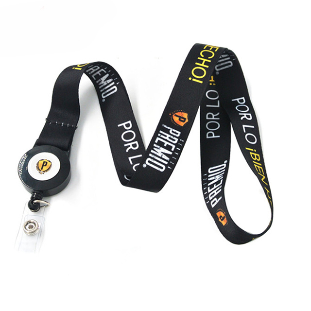 bulk nylon material lanyard badge holder