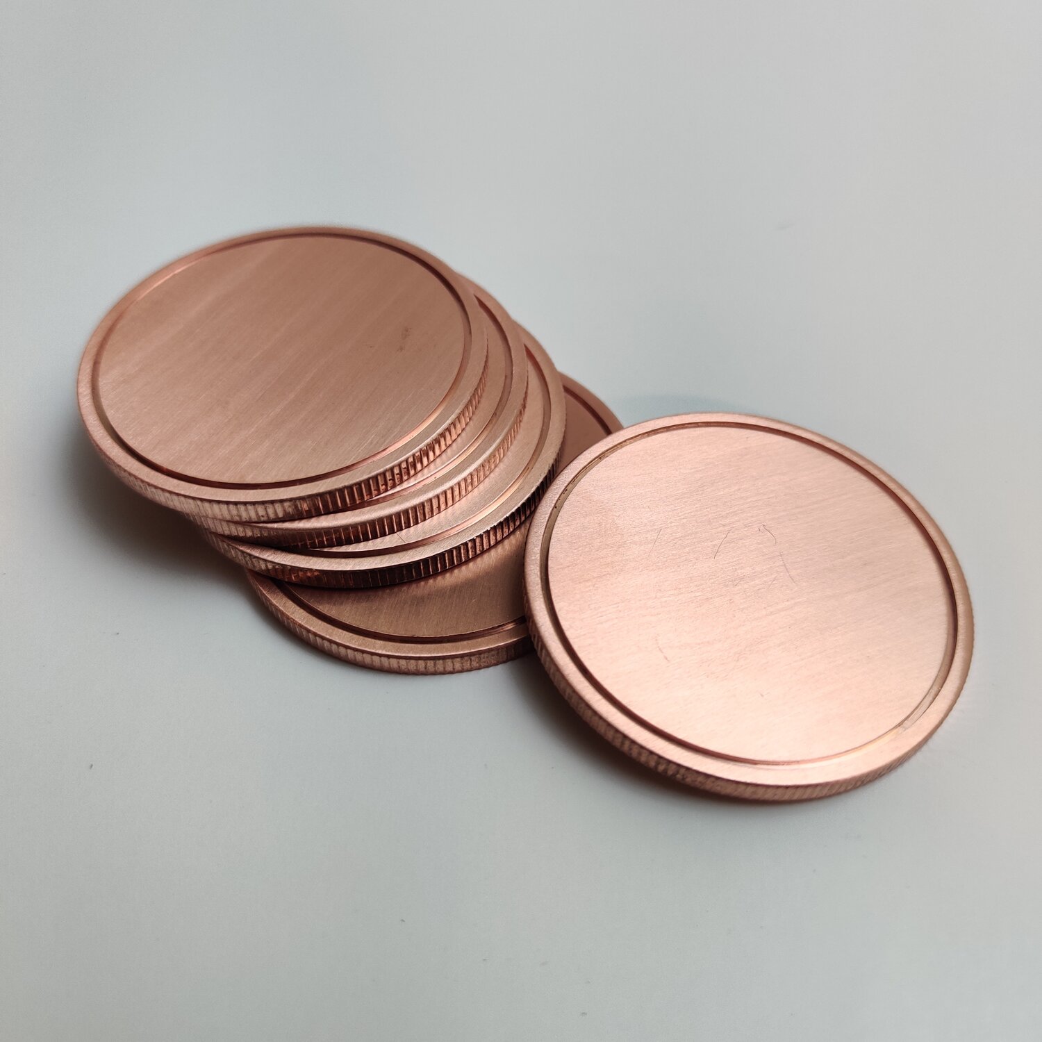 stock mould wholesale metal copper brass 30mm 35mm 40mm 50mm blank coin blank challenge coin for engraving