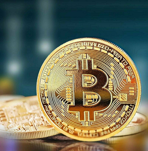Creative Souvenir Gold Plated Bitcoin Coin Collectible Great Gift Bit Coin Art Collection Physical Gold Commemorative Coin