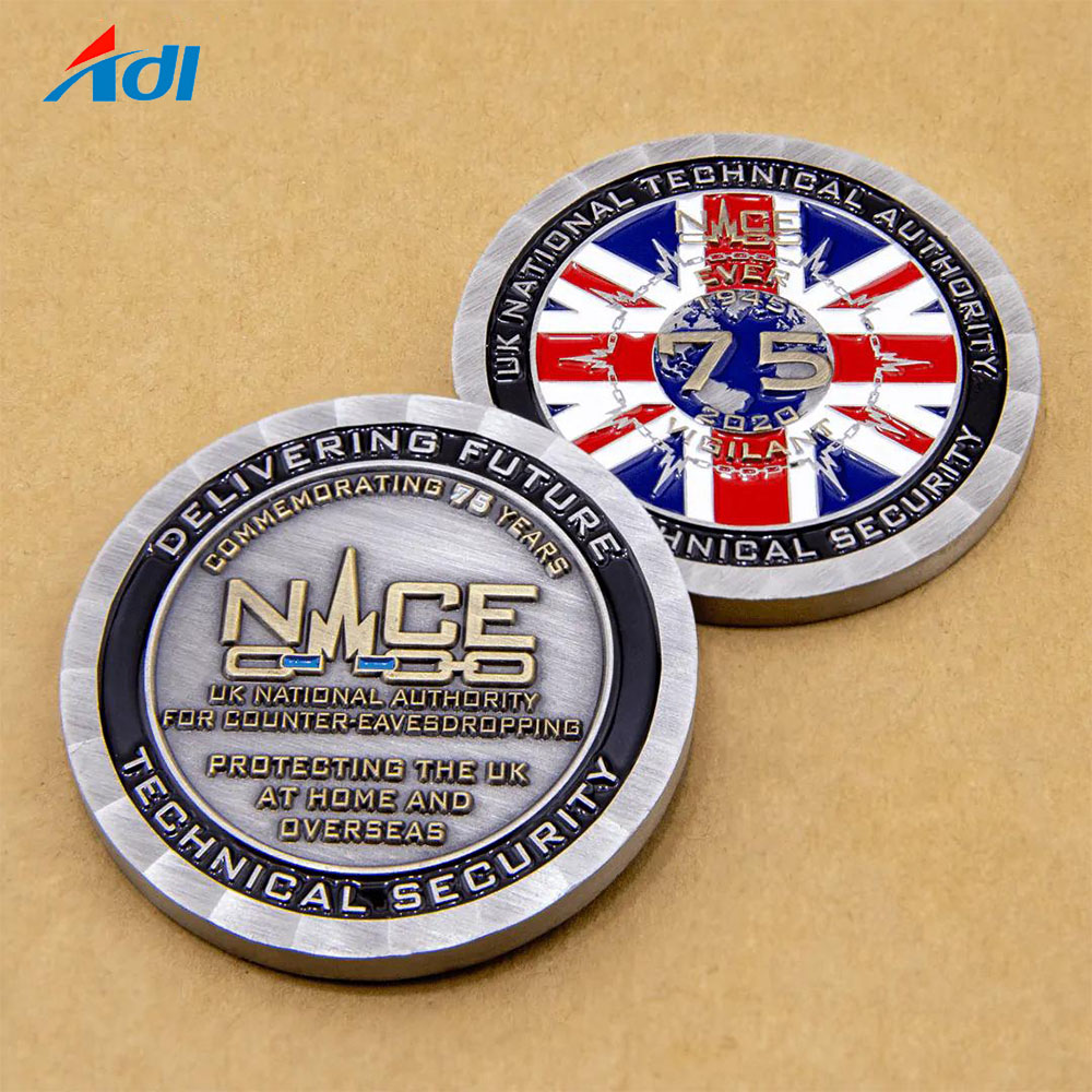 Design your own logo cheap promotional custom souvenir coins antique brass metal challenge coin