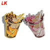 Kunshan lapel pin with your own design badge banana milk with box shaped hard enamel pin