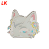 manufacture custom 3d metal spinning cute cartoon cat pins badge glow in the dark soft hard label translucent enamel lapel pin