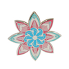custom flower enamel pin backpack