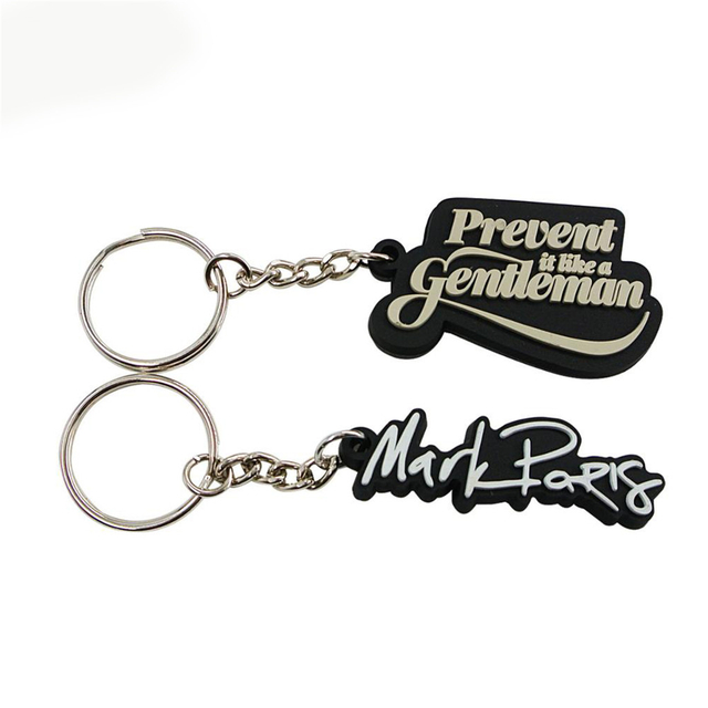 soft rubber silicone keyring pvc keychains 
