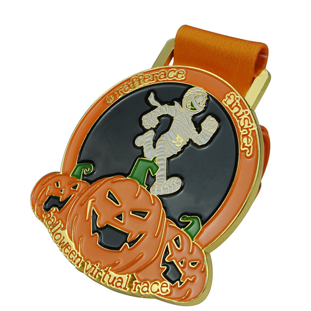 Pumpkin Halloween Running Sport Medals