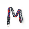 promotional printed nylon lanyard with hooks