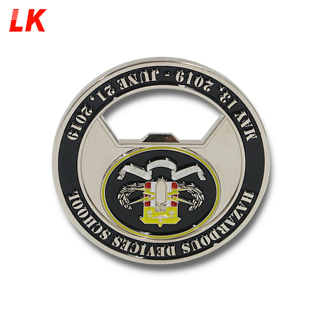 Supplier Custom Zinc Alloy Custom 3d Metal bottle opener bottle opener challenge coin