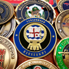 Wholesale Maker crafts Souvenir plated gold Painted Blank Military Army Custom Challenge metal Coins