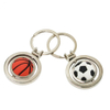 basketball football sport metal keychain
