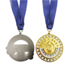 gold silver bronze plated Sport Medals