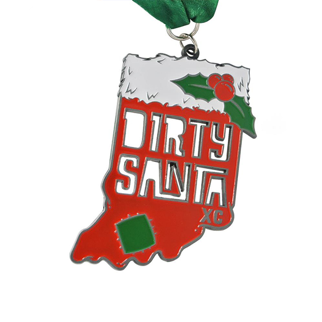 Christmas Run Sock Medals